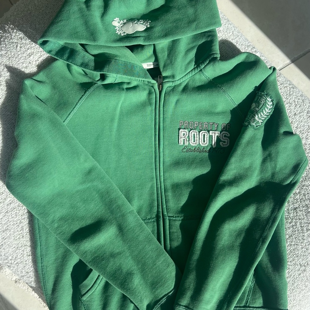 Roots Classic Green women’s Zip-Up Hoodie